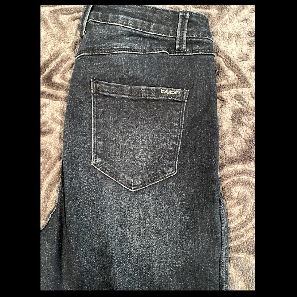 BEBE Jeans: Legging style/ Dark blue/ Size: 30/ 10 US/high rise